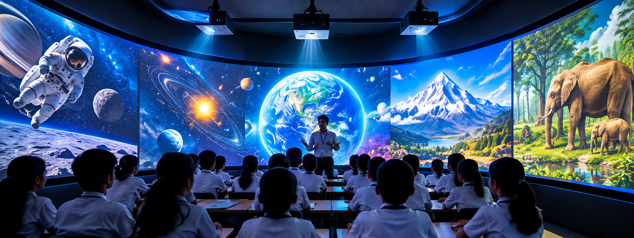 Students in a classroom